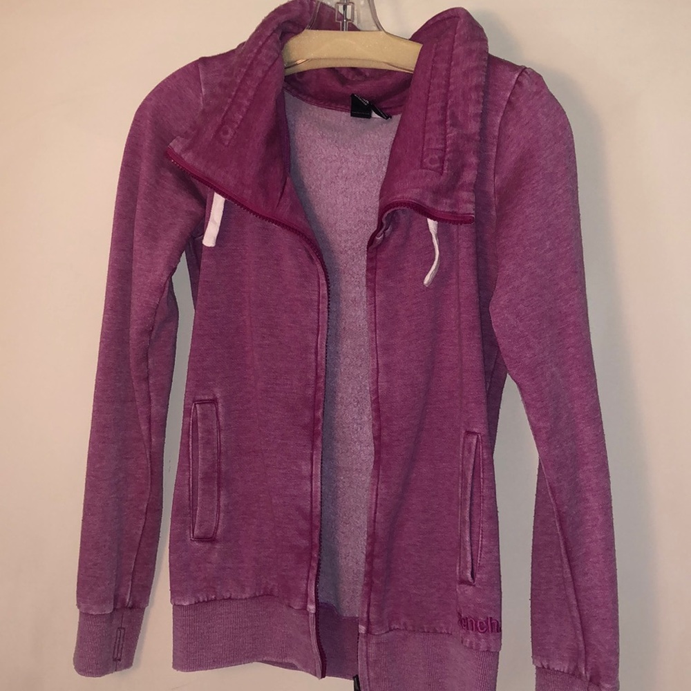 Raspberry Pink Zip Up Sweatshirt